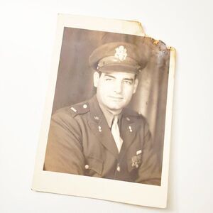 Vintage Handsome American Soldier Photo